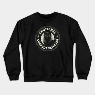 Emotional Support Familiar Black Cat by Tobe Fonseca Crewneck Sweatshirt